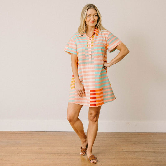 Sunrise Escape Stripe Mini Dress